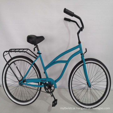 Factory Wholesale Customize 26" Women Beach Cruiser Bike Bicycle